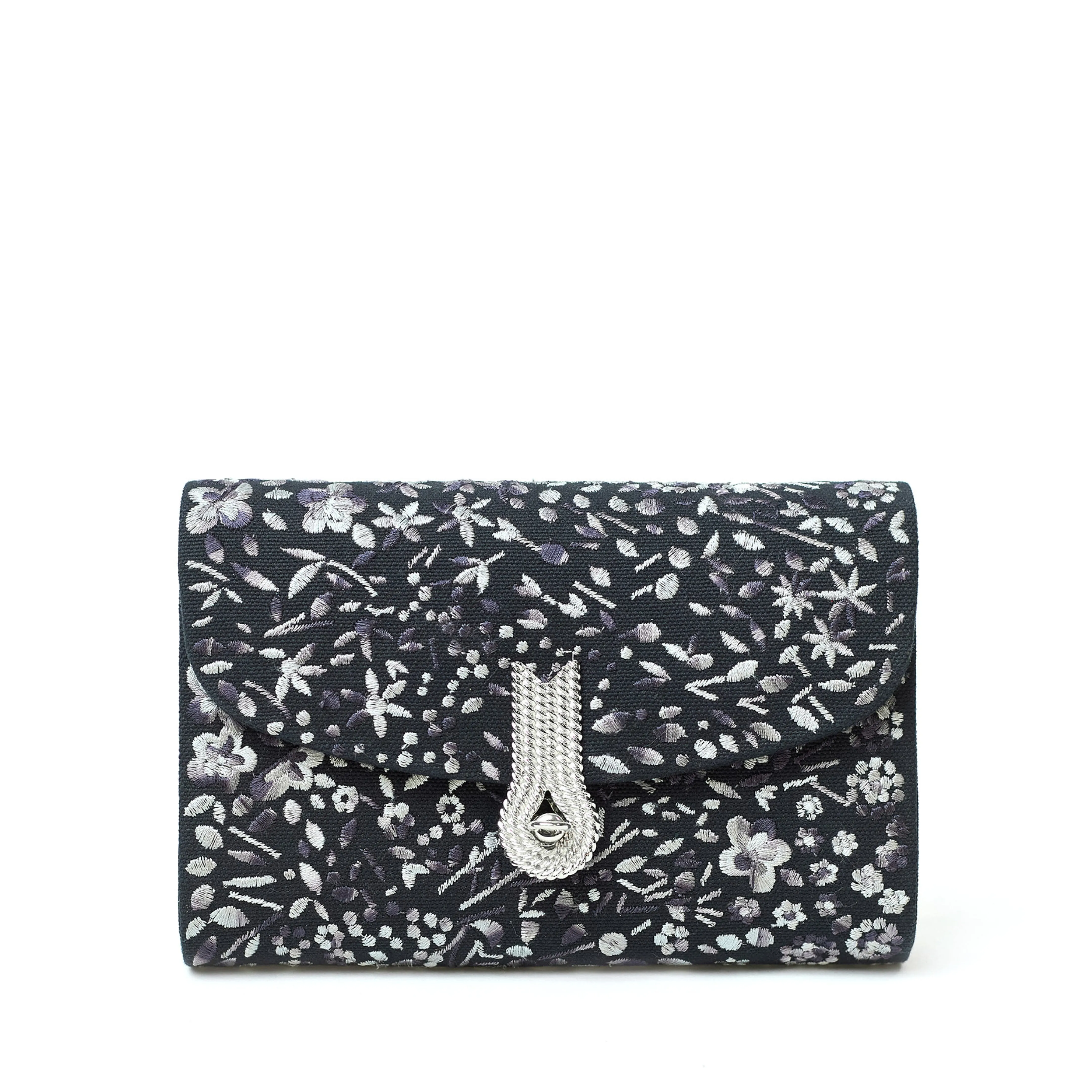 QUEEN MID CANVAS FIORI BLACK  🌿