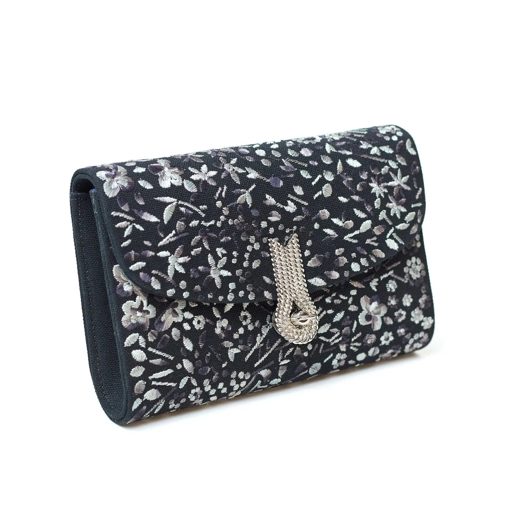 QUEEN MID CANVAS FIORI BLACK  🌿