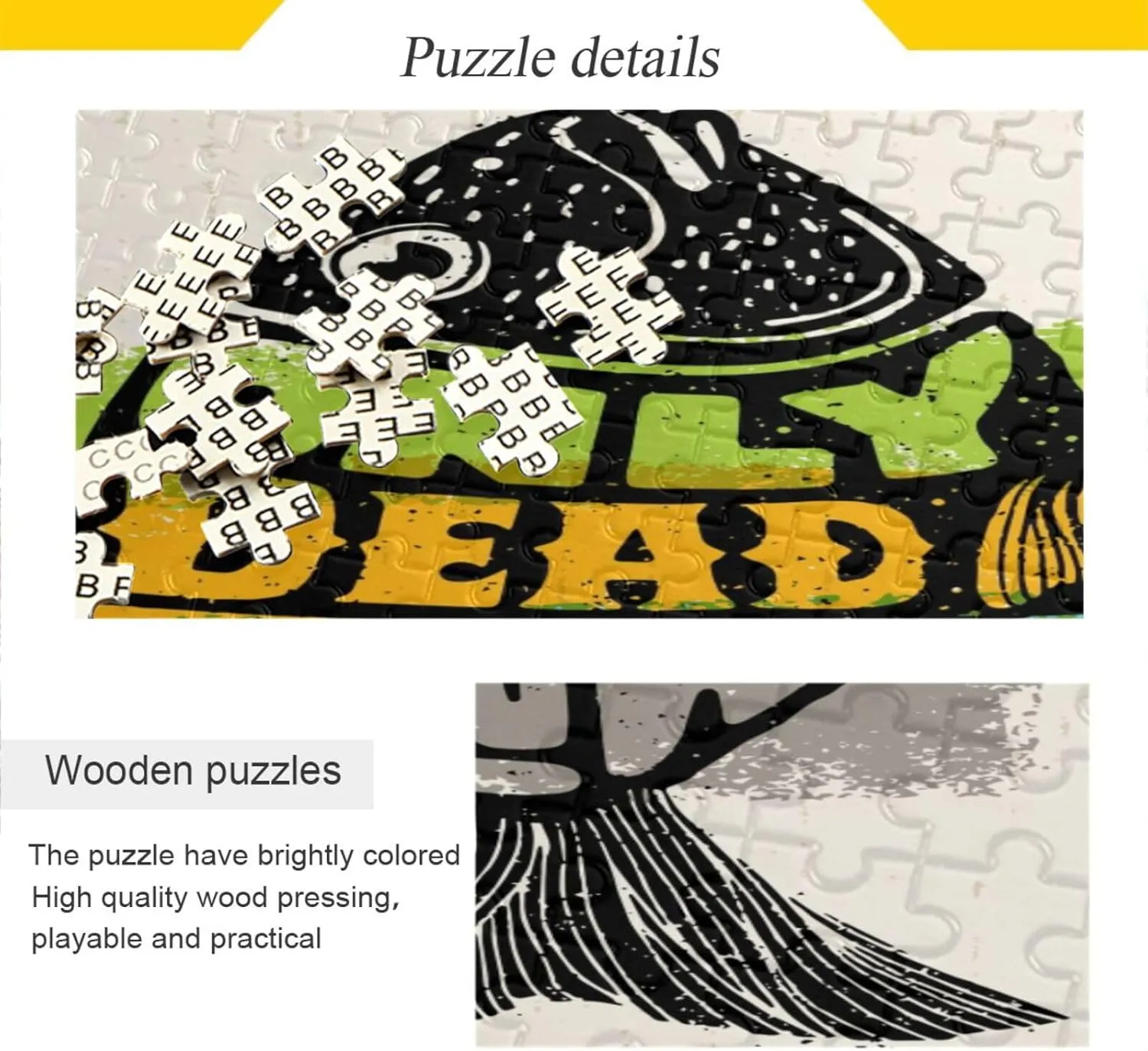 QUGRL Creative Fish Lettering Jigsaw Puzzle 1000 Pieces for Adults Teens Inspiring Motivation Quote DIY Wall Art Intellectual Decompressing Educational Fun Game