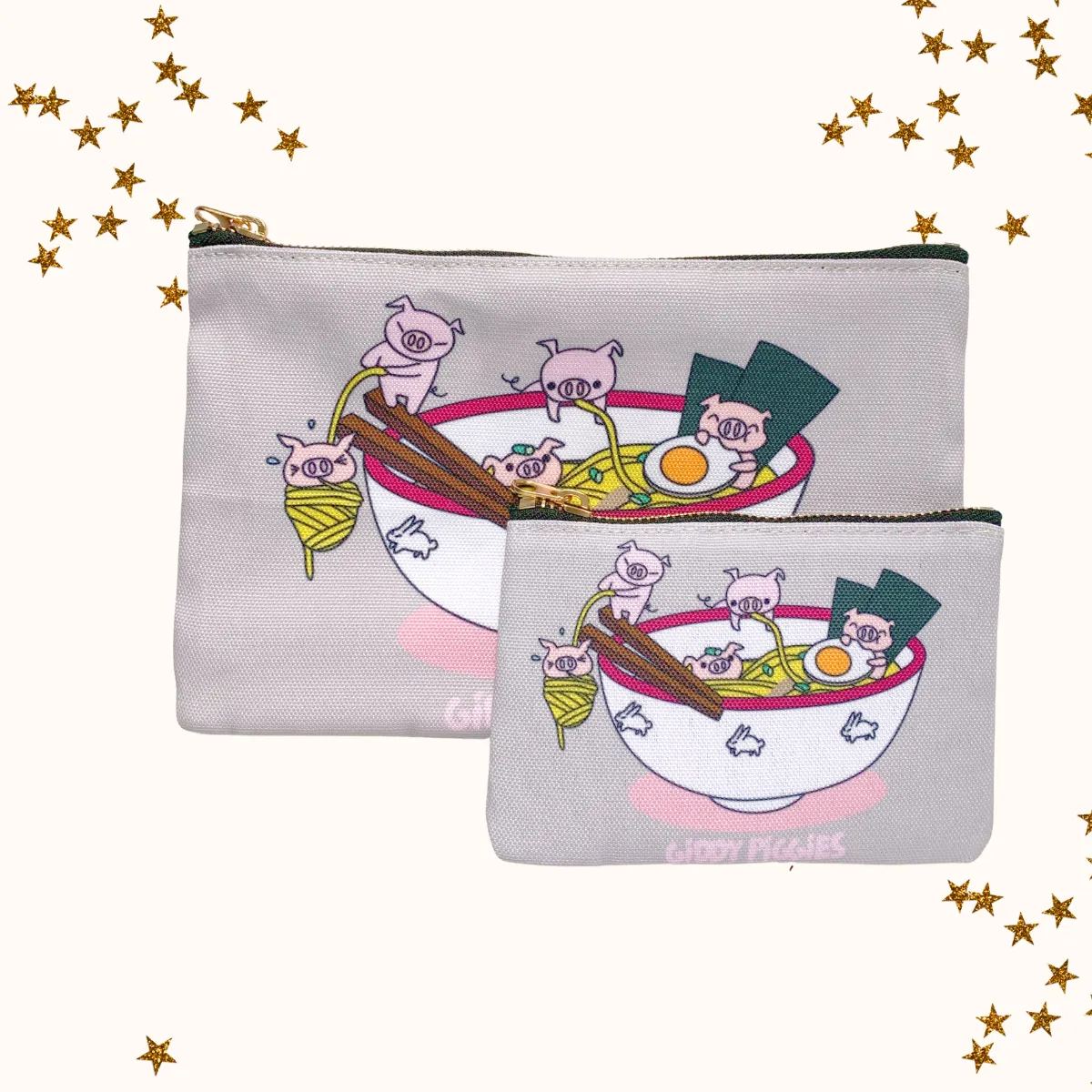 Ramen Zipper Pouches