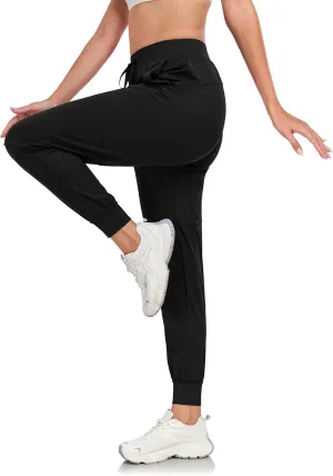 Rapoo 27"/29"/31" Soft, Skin-Friendly, and Highly Elastic Women's Joggers Sweatpants Pants with Pockets