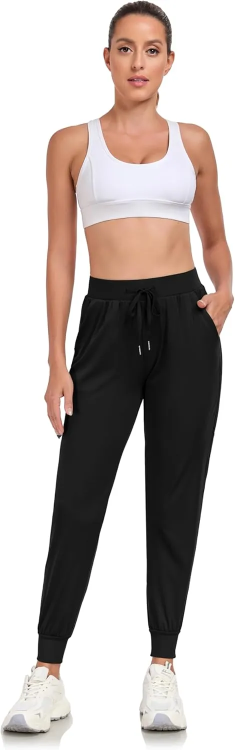 Rapoo 27"/29"/31" Soft, Skin-Friendly, and Highly Elastic Women's Joggers Sweatpants Pants with Pockets