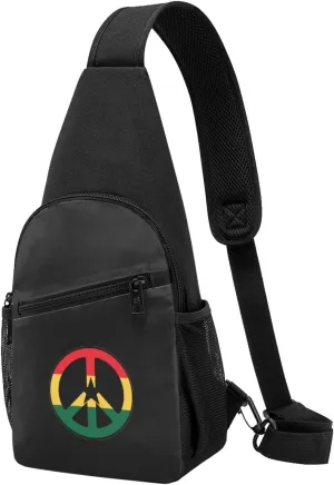 Rastafari Symbol Religion Lion Of Judah Unisex Chest Bag Lightweight Crossbody Shoulder Bag Travel Pocket
