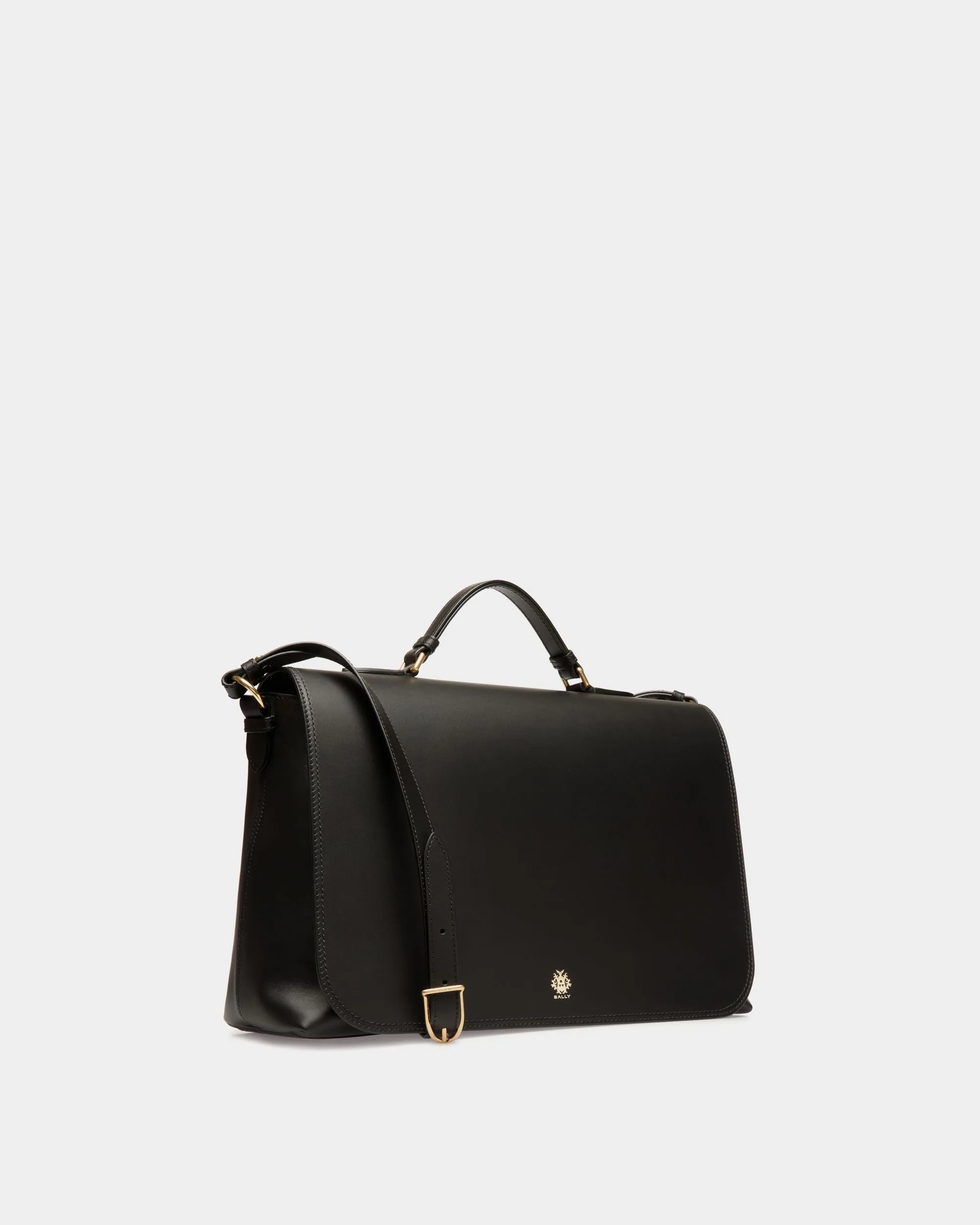 Ray Crossbody Bag in Black Leather