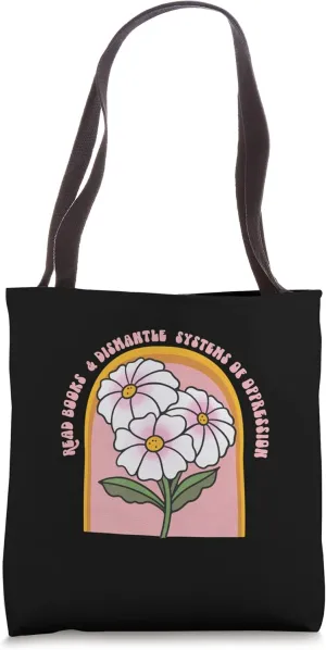 Read Books & Dismantle Systems of Oppression Retro Tote Bag