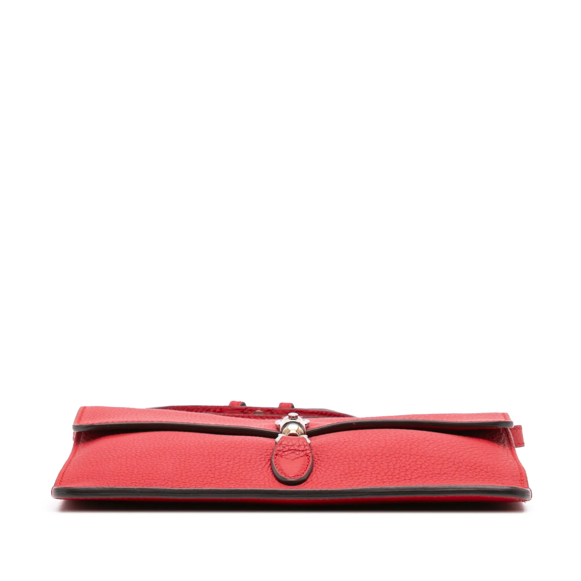 Red Gucci Leather Soft Jackie Convertible Crossbody