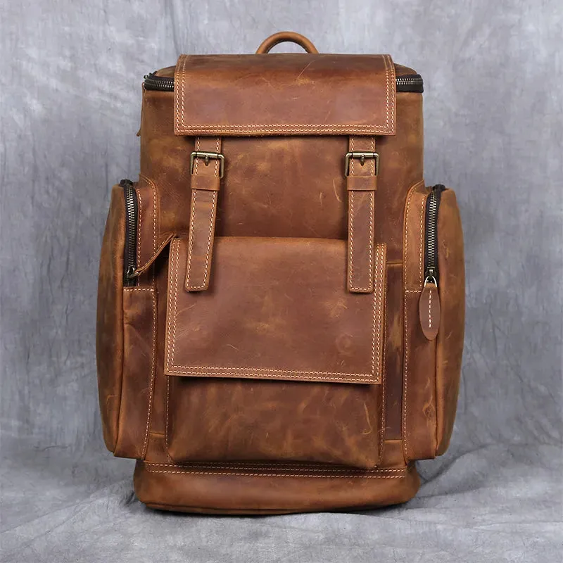 Retro Leather Backpack