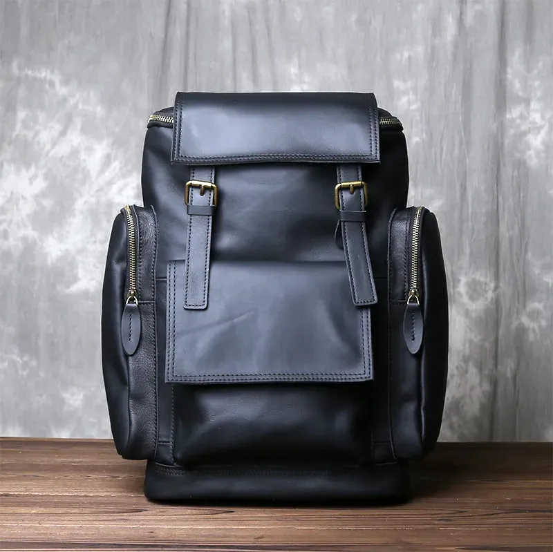 Retro Leather Backpack