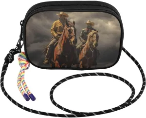 Retro Westen Cowboy Crossbody Bags for Women Cell Phone Purses Women's Shoulder Handbags Wallet Purse with Adjustable Strap