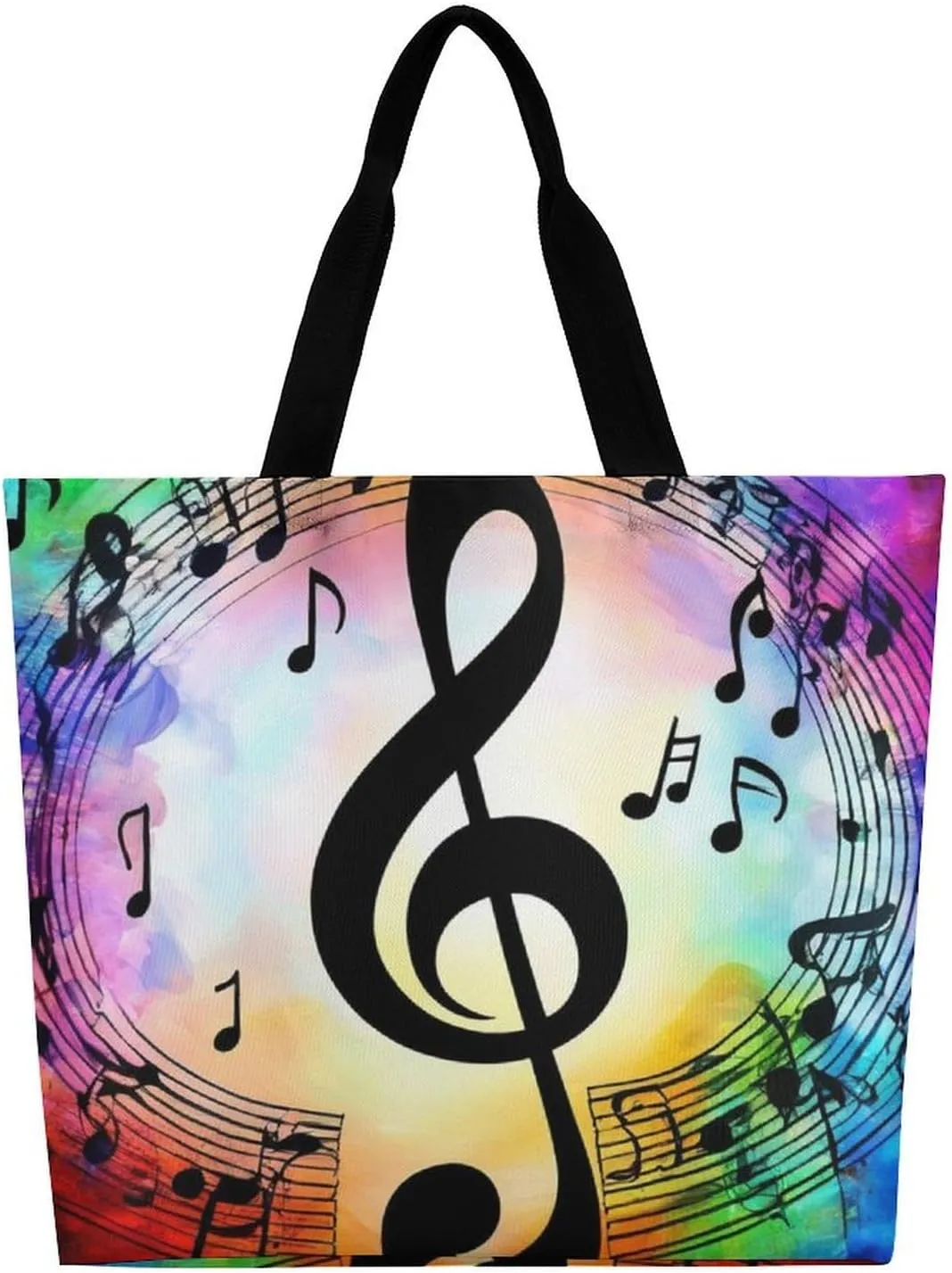 Reusable Grocery Bag for Women, Portable Large Shopping Storage Bag Casual Shoulder Handbags