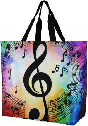 Reusable Grocery Bag for Women, Portable Large Shopping Storage Bag Casual Shoulder Handbags
