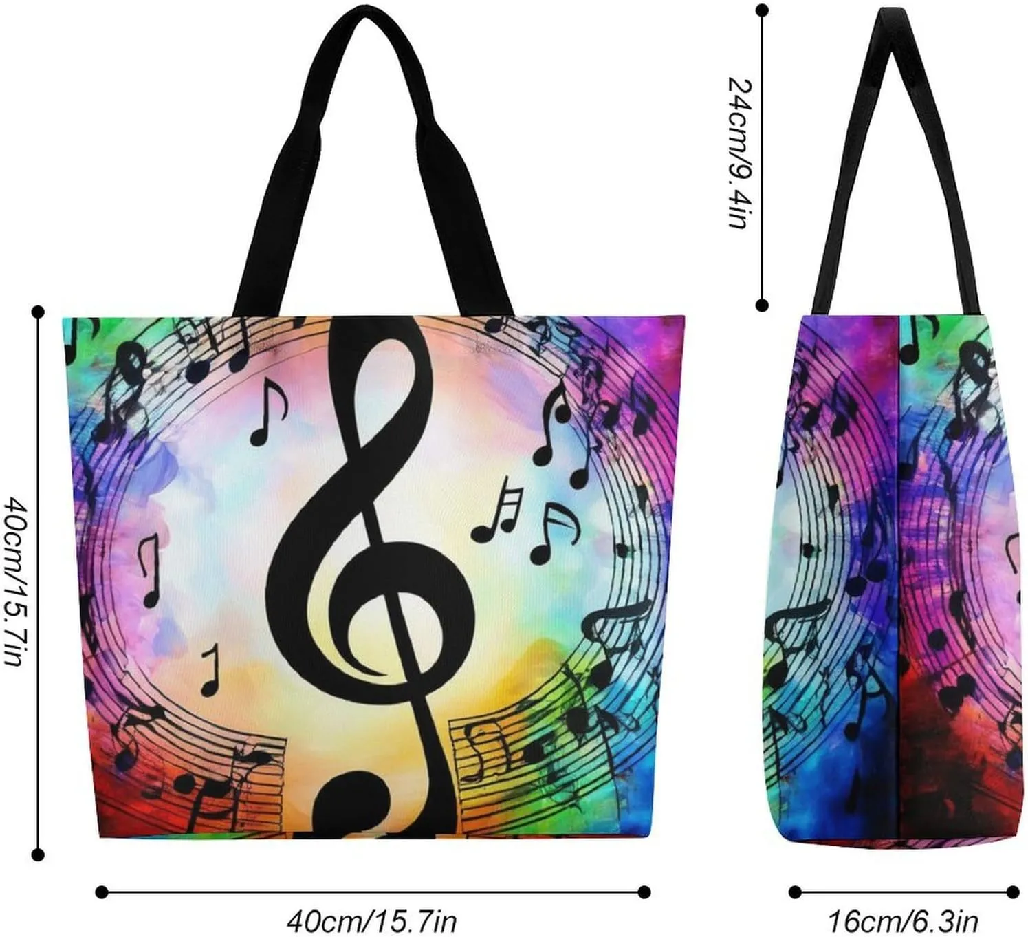Reusable Grocery Bag for Women, Portable Large Shopping Storage Bag Casual Shoulder Handbags