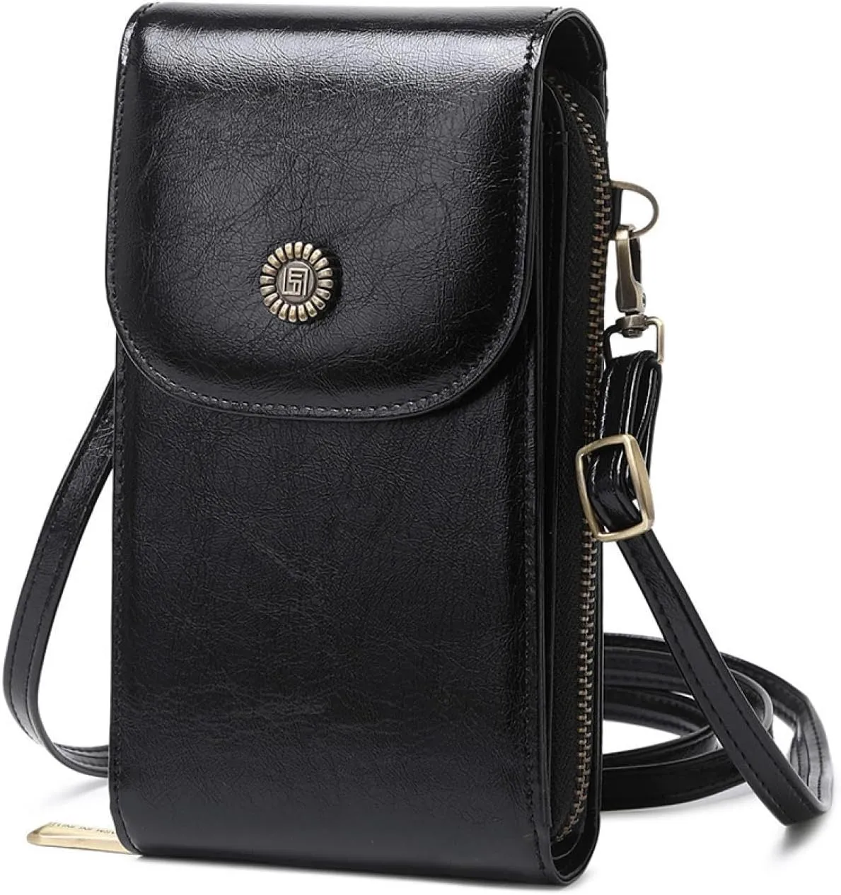 RFID anti magnetic women's phone bag PU leather phone bag versatile single shoulder crossbody bag