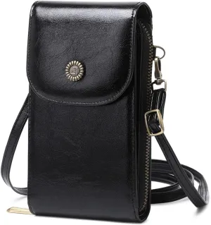RFID anti magnetic women's phone bag PU leather phone bag versatile single shoulder crossbody bag
