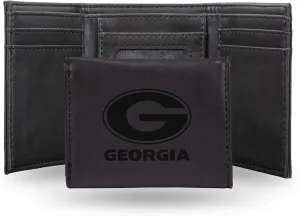 Rico Industries NCAA Laser Engraved Trifold Laser Engraved Tri-Fold Wallet - Men's Accessory