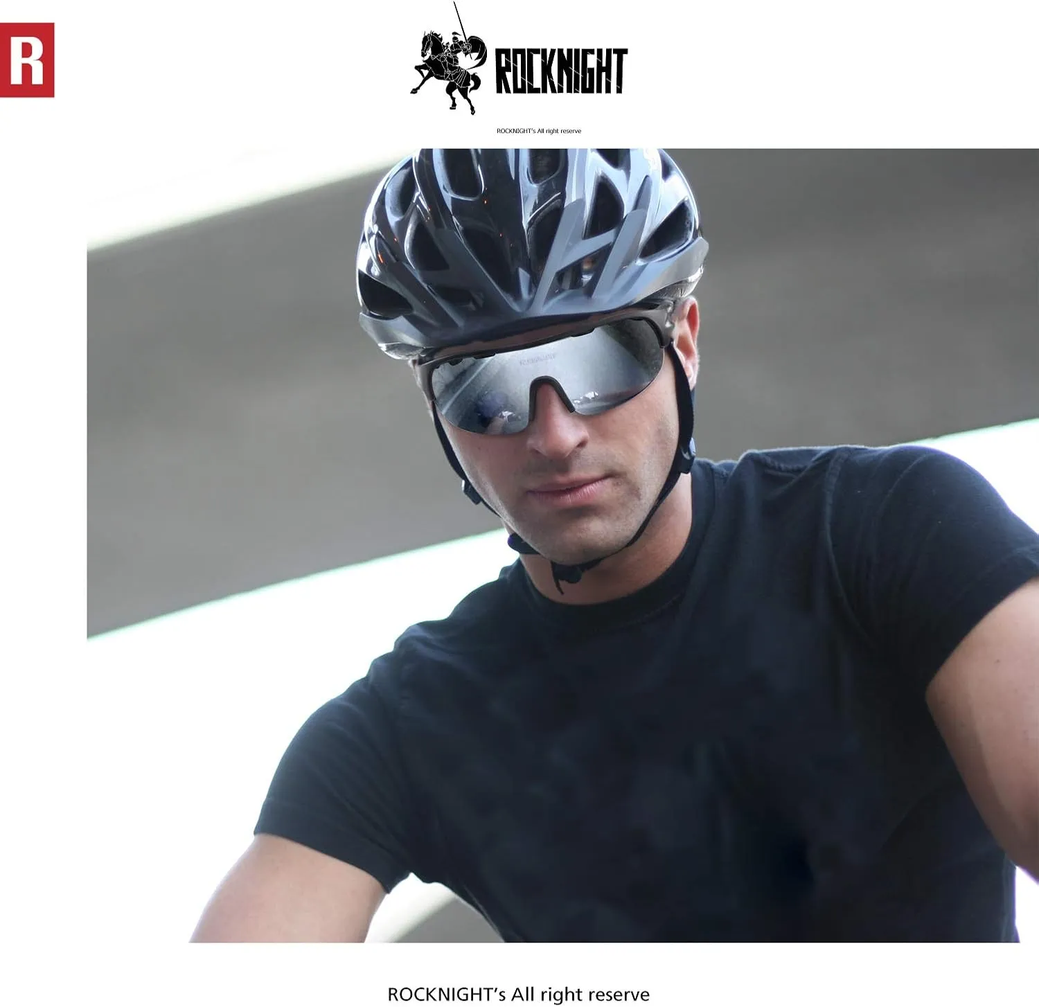 ROCKNIGHT HD Polarized Sports Sunglasses for Cycling, Biking, Baseball & Volleyball Etc- UV Protection, Lightweight & Durable
