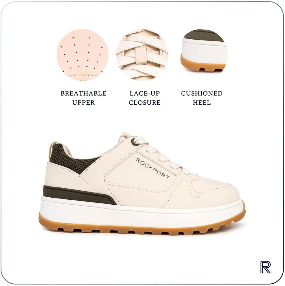 Rockport Boys Shoes Lace Up Sneakers for Kids Walking Breathable Tennis Athletic Fashion Comfortable Shoes