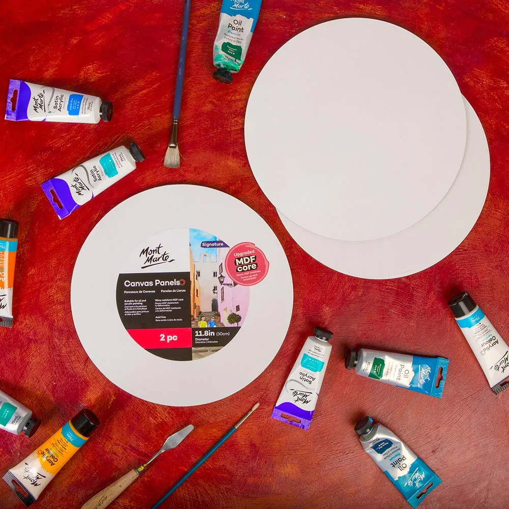 Round Canvas Panel Signature 30cm 2 Piece (11.8in)