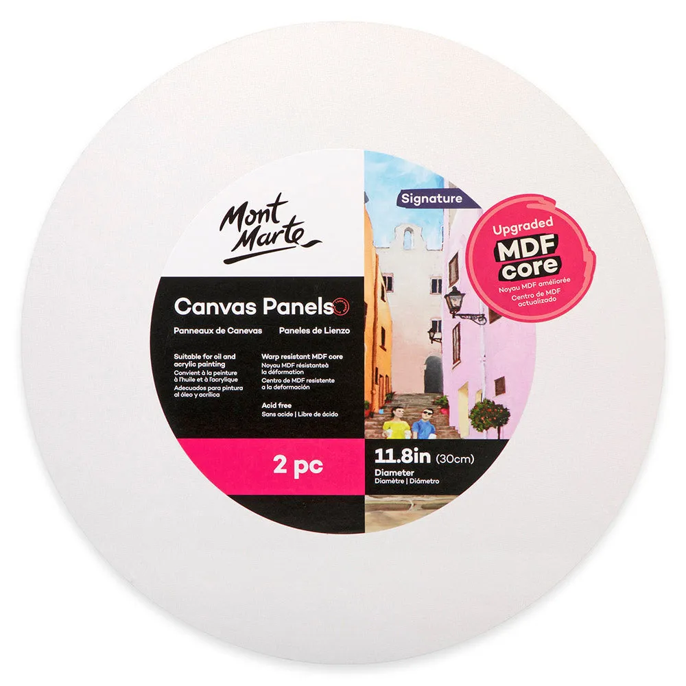 Round Canvas Panel Signature 30cm 2 Piece (11.8in)