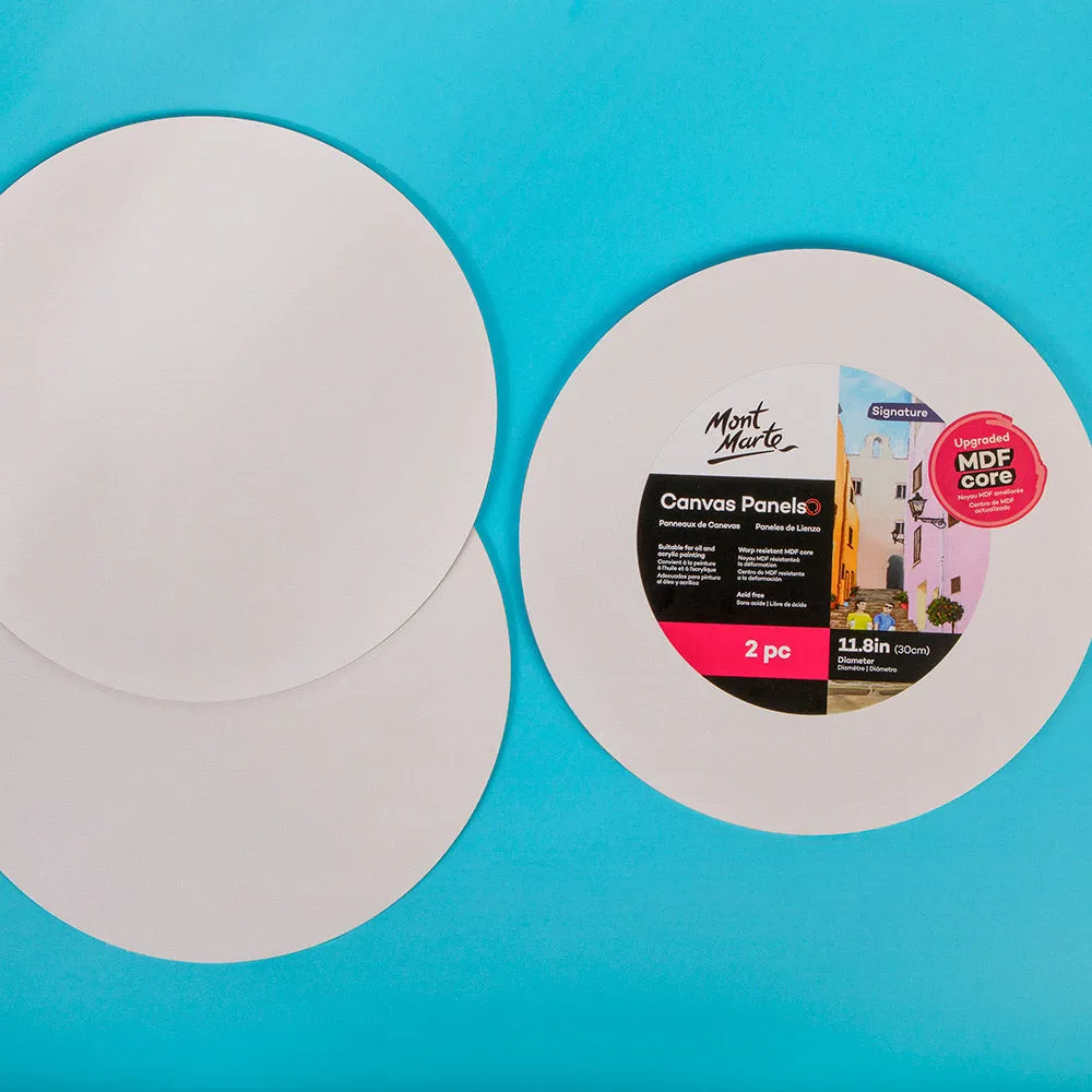 Round Canvas Panel Signature 30cm 2 Piece (11.8in)
