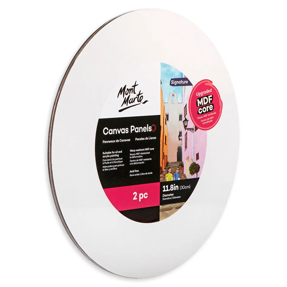 Round Canvas Panel Signature 30cm 2 Piece (11.8in)