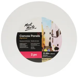 Round Canvas Panel Signature 30cm 2 Piece (11.8in)