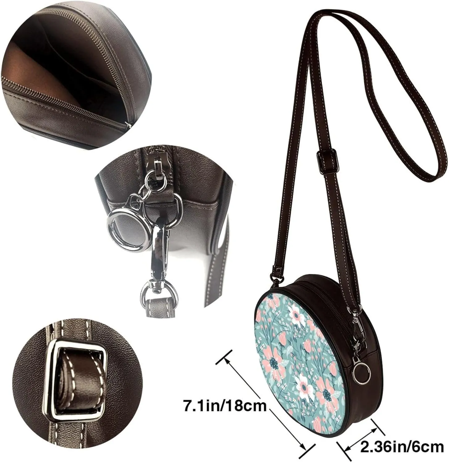 Round Crossbody Bags for Women, Small Purse and Crossbody Handbags Purse Satchel