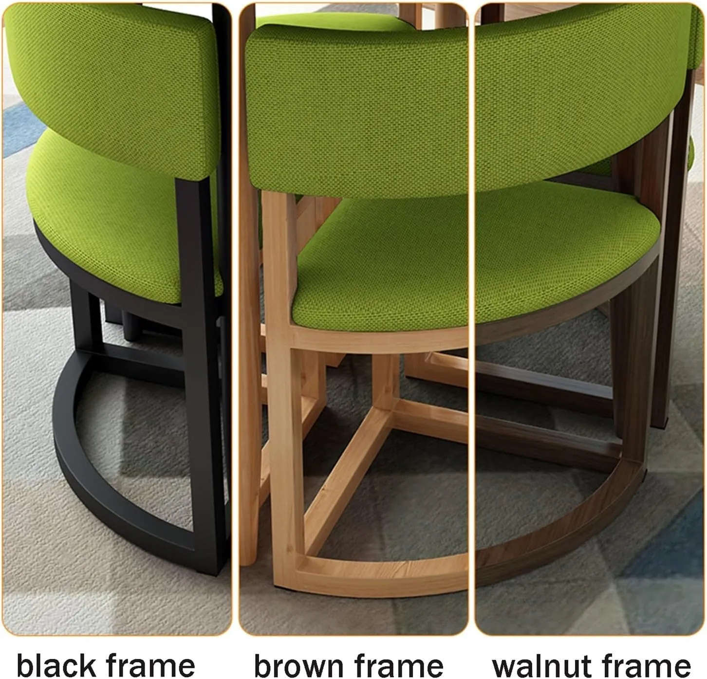 Round Dining Table Set for Small Spaces 80cm Office Reception Conference Table with Chairs for Apartment Study Balcony Lounge Beauty Salon Coffee Shop Training Seminar an,Beige 80 * 80cm