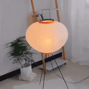 Royallure Minimalist Japanese Rice Paper Floor Lamp - Modern LED Lighting Solution