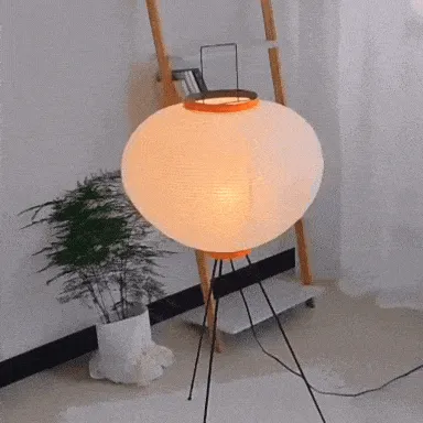 Royallure Minimalist Japanese Rice Paper Floor Lamp - Modern LED Lighting Solution
