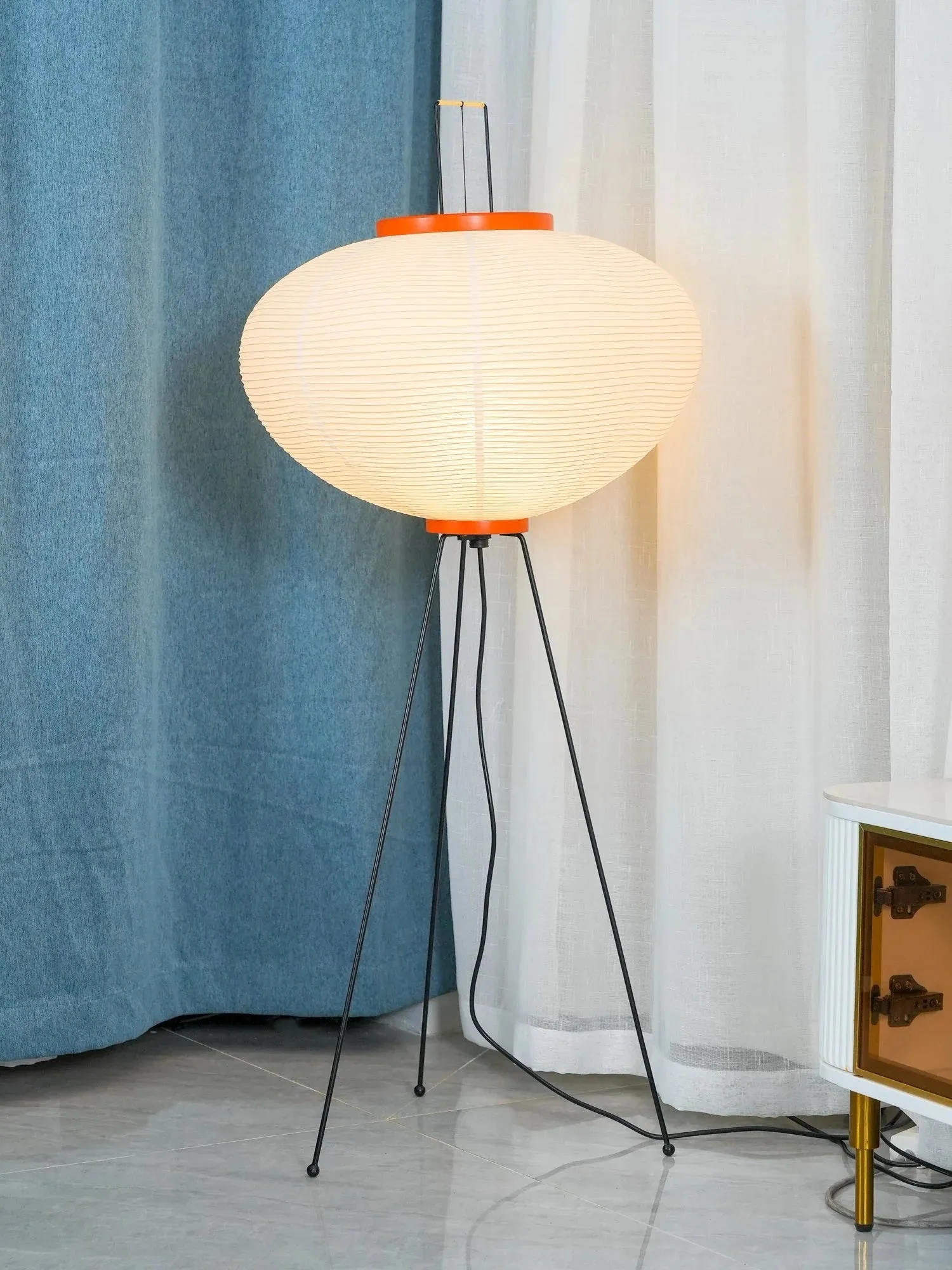 Royallure Minimalist Japanese Rice Paper Floor Lamp - Modern LED Lighting Solution