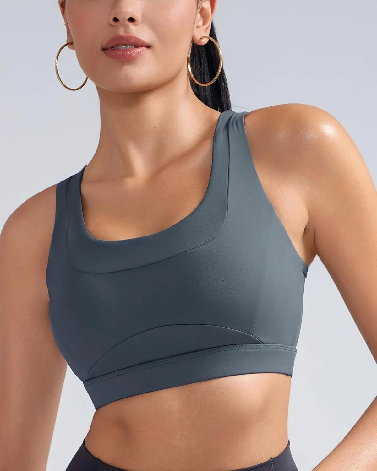 RUNNING GIRL Sports Bras for Women High Support,Molded Cup High Impact Sports Bra Racerback Workout Yoga Running Bra