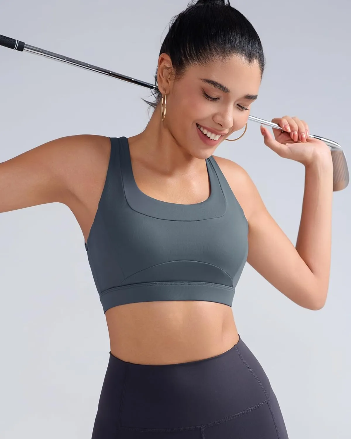 RUNNING GIRL Sports Bras for Women High Support,Molded Cup High Impact Sports Bra Racerback Workout Yoga Running Bra