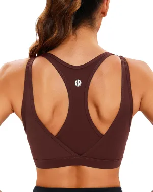 RUNNING GIRL Sports Bras for Women High Support,Molded Cup High Impact Sports Bra Racerback Workout Yoga Running Bra