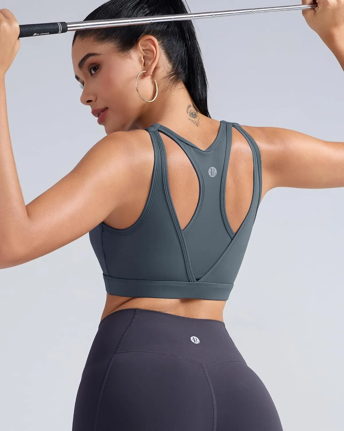 RUNNING GIRL Sports Bras for Women High Support,Molded Cup High Impact Sports Bra Racerback Workout Yoga Running Bra