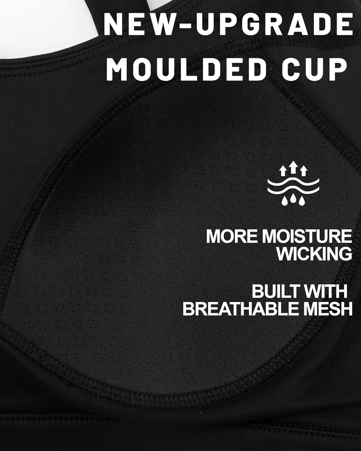 RUNNING GIRL Sports Bras for Women High Support,Molded Cup High Impact Sports Bra Racerback Workout Yoga Running Bra