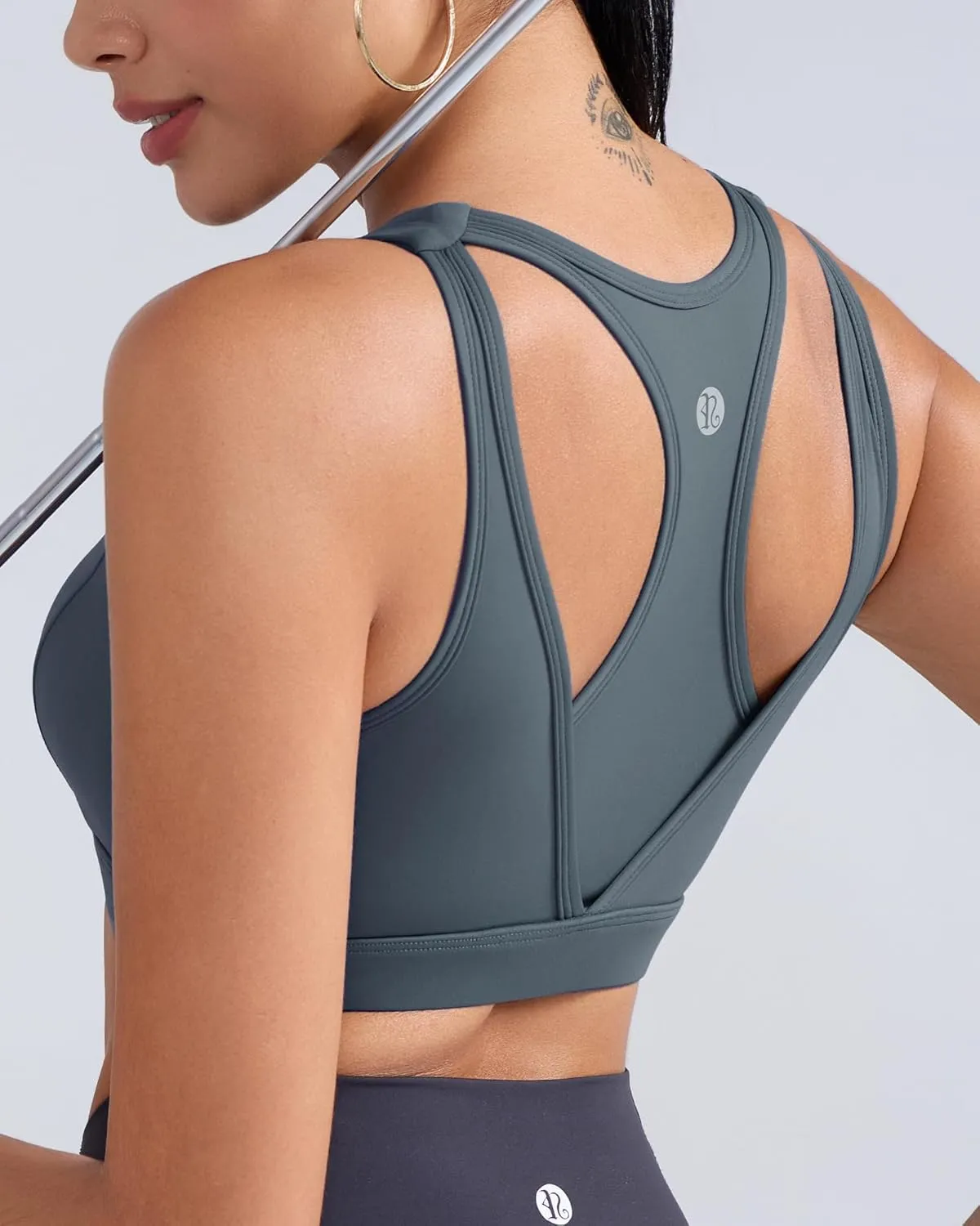 RUNNING GIRL Sports Bras for Women High Support,Molded Cup High Impact Sports Bra Racerback Workout Yoga Running Bra