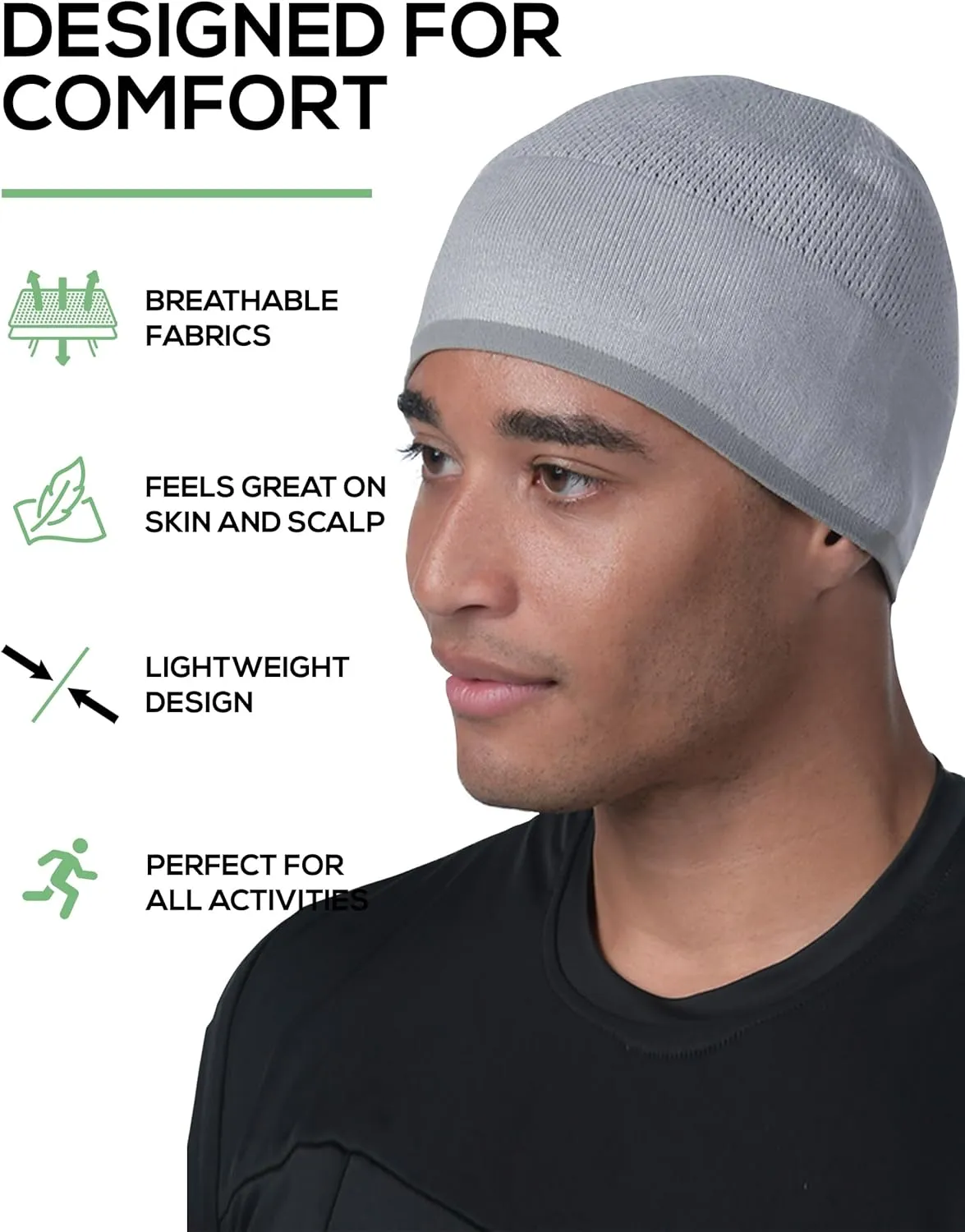 SAAKA Bamboo Beanie Hat & Skull Cap. Soft & Lightweight. Running, Snow Sports. for Men & Women