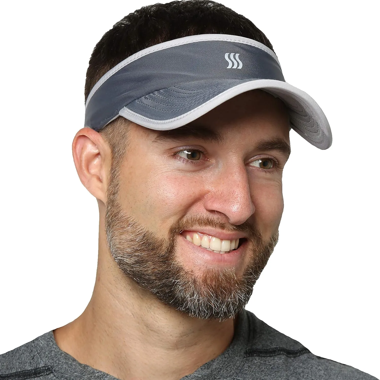 SAAKA Lightweight Visor for Men. Best for Running, Golf, Tennis & All Sports. Ultra Light & Adjustable.