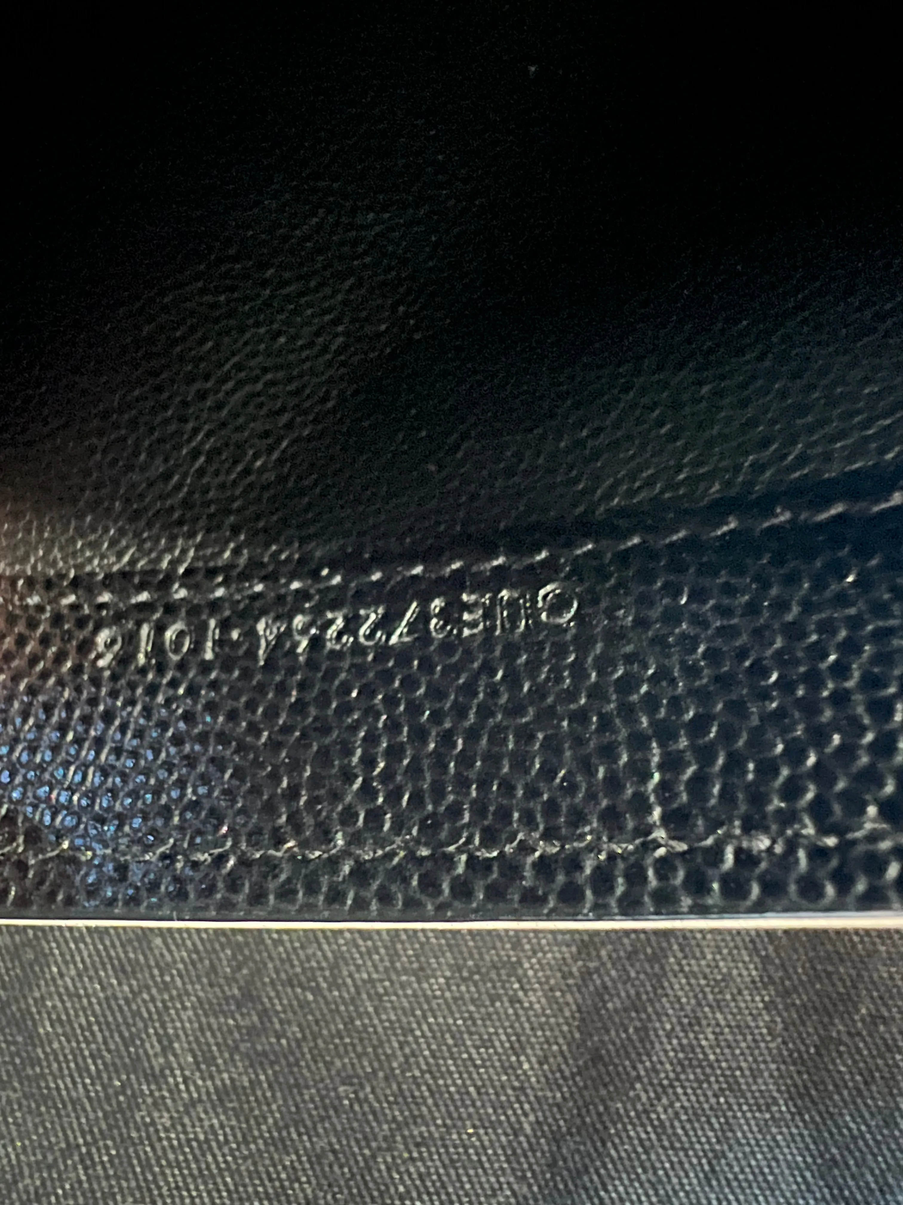 Saint Laurent Cassandre colorblock wallet on chain