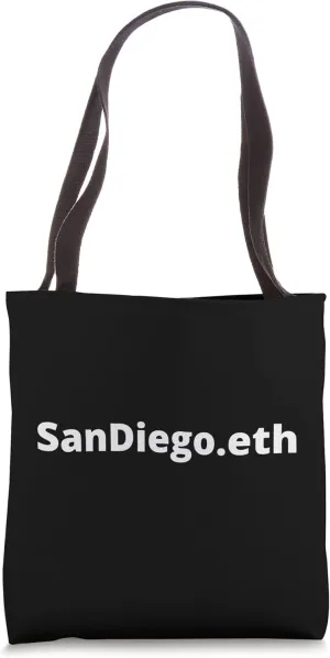 SanDiego.eth ENS Domain Name NFT Crypto Cryptocurrency web3 Tote Bag