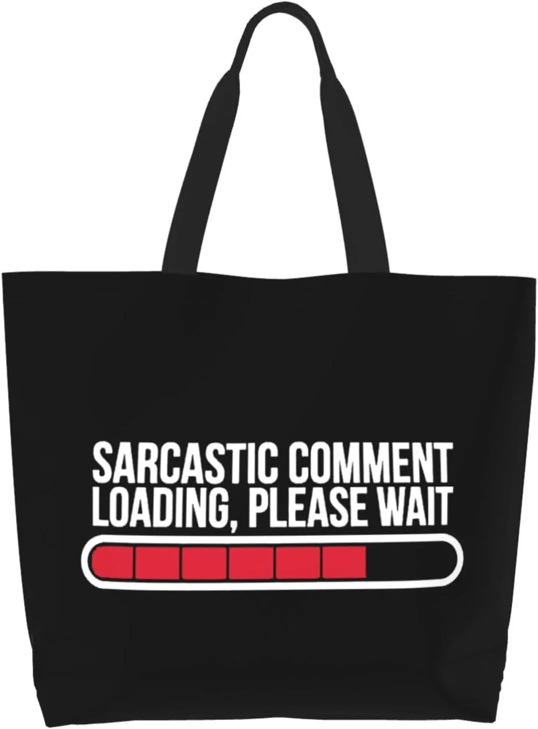 Sarcastic Comment Women'S Lightweight Canvas Handbag Waterproof Reusable Shopping Bag