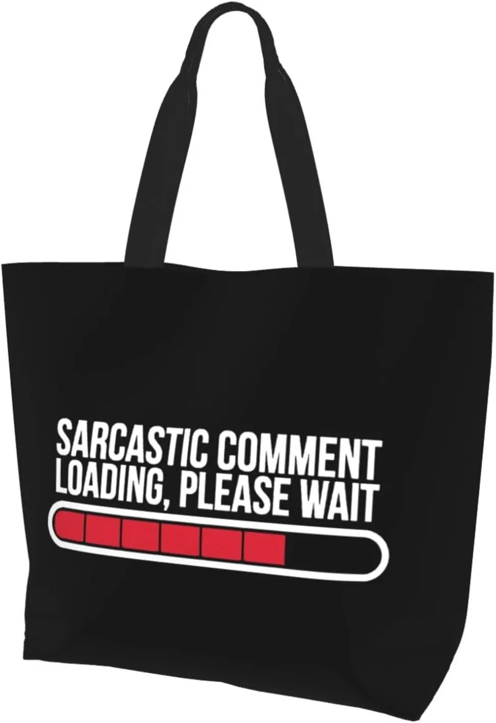 Sarcastic Comment Women'S Lightweight Canvas Handbag Waterproof Reusable Shopping Bag