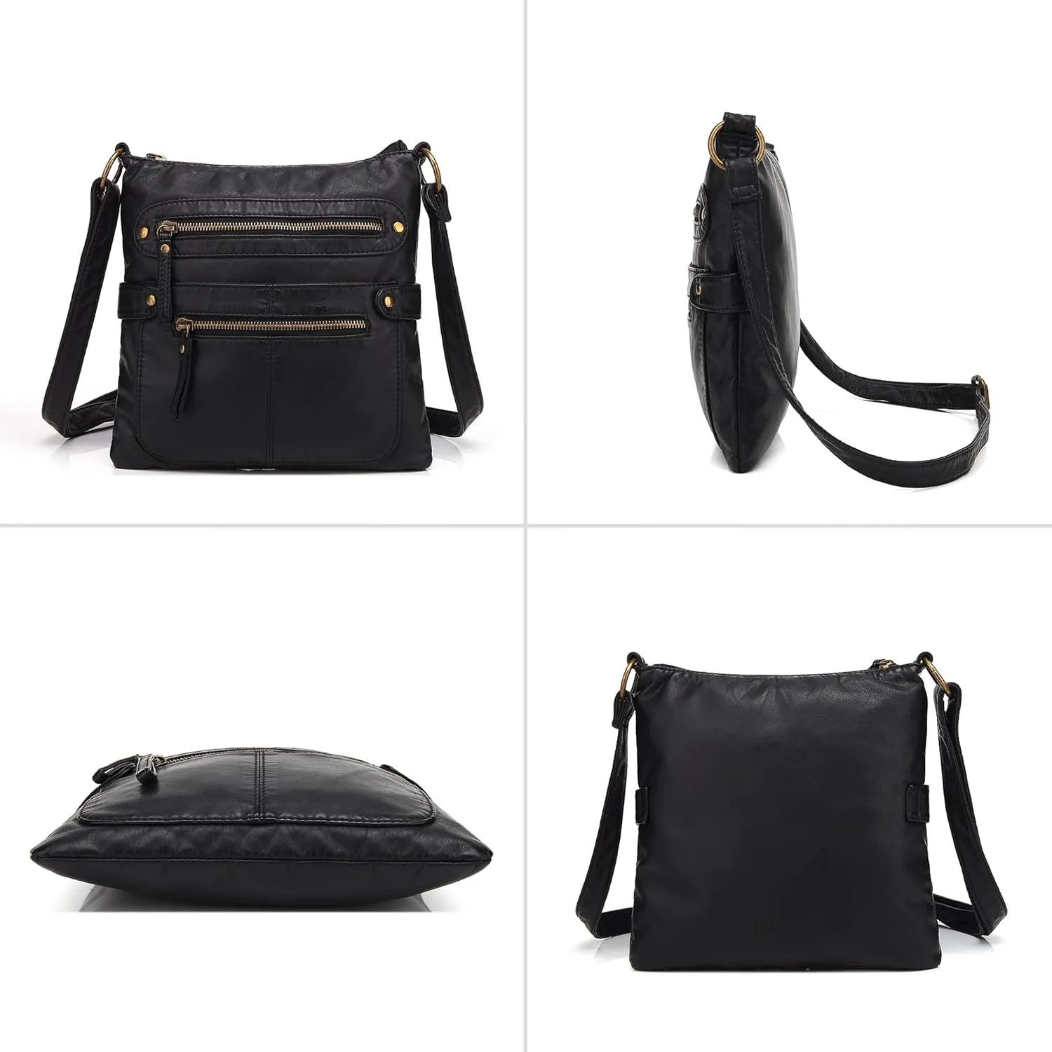 Scarleton Crossbody Bags for Women Travel Bag Purses and Handbags Multi Pocket Shoulder Bag Ultra Soft Faux Leather, H1693