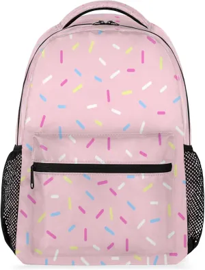 School Back Pack for Teen Boys Girls with Adjustable Shoulder Strap Waterproof Laptop Bag Large Capacity College Backpack for Students Travel Work Icecream