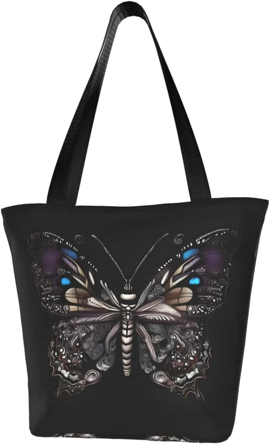 Science Butterfly Women's fashion shoulder bag, shopping handbag, suitable for weekend travel shopping shoulder bag messenger bag