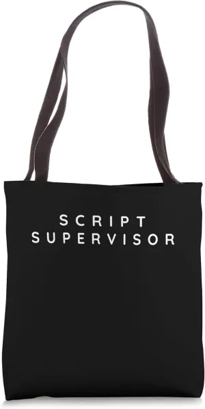 Script Supervisor / Film Script Supervisors Modern Font Tote Bag