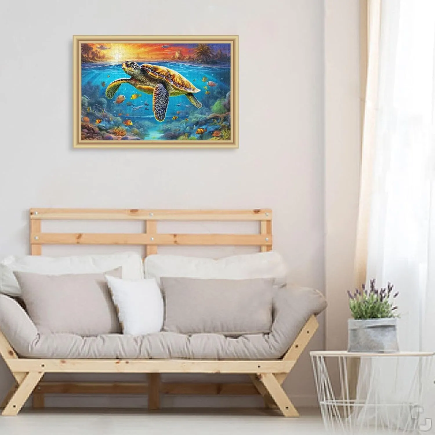 Sea Turtle Tropical Fish Jigsaw Puzzles 500 Pieces Toy Games Educational Gift Home Decor for Adults Kids A110088
