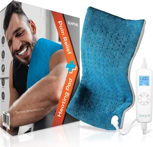 SereneLife Full Body Electric Heating Pad - 150° F Washable Large Warming Blanket Heat Pack Therapy Pad w/ Auto Shut Off for Back Neck Shoulder Foot Leg Muscle Pain Menstrual Period Cramps - SLHP34L.7