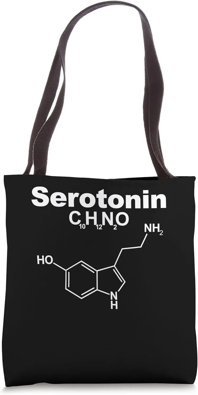 Serotonin Chemical Formula Serotonin Tote Bag